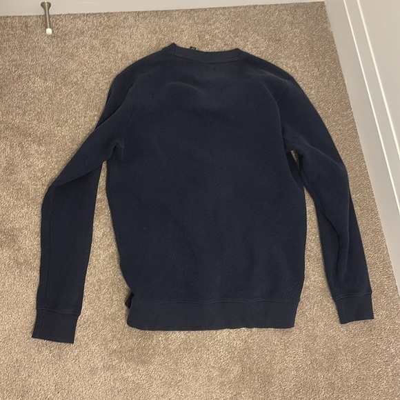 Fear of God Essentials blue ribbed Sweatshirt Sz Large - Picture 13 of 16